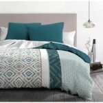 Ethno 220x240cm microfiber duvet set and 2 pillowcases 63x63cm Duck blue - Image 2