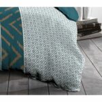 Ethno 220x240cm microfiber duvet set and 2 pillowcases 63x63cm Duck blue - Image 3