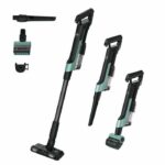 Cordless Stick Vacuum Cleaner - HOOVER HF201P - Ultra-light, Powerful 50AW, Special Animal Turbobrush, Ultra Compact Technology x3