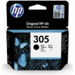 HP 305 Original Black Ink Cartridge for HP DeskJet 2300/2700 / Plus 4100, ENVY 6000 / Pro 6400 (3YM61AE)
