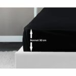 Lovely Home Drap 100% cotton cover 160x200x30 cm black