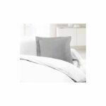 Lovely Home Lot of 2 pillowcases 100% cotton 63x63 cm - Light gray - Image 2