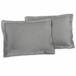 Lovely Home Lot of 2 pillowcases 100% cotton 50x70 cm - Light gray - Image 2