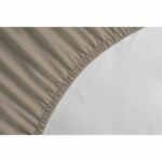 Lovely Home sheet 100% cotton cover 140x190cm - Bonnet 35cm - Beige - Image 2