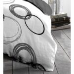 Darace microfibre duvet set - 1 duvet cover 220 x 240 cm + 2 pillowcases 63 x 63 cm - light gray - Image 3