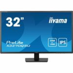 PC Monitor - IIYAMA - X3270QSU-B1 - 31.5 QHD - IPS - 100Hz - 3ms - HDMI/DP/USB HUB - Speakers - VESA 100x100 - Black