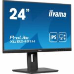 PC Monitor - IIYAMA - XUB2491H-B1 - 23.8 FHD - IPS - 100Hz - 0.5ms - HDMI/DP - VESA 100x100 - Adjustable Stand + Pivot - Black - Image 2