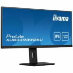 PC screen - IIYAMA XUB3493WQSU -B5 - 34 UWQHD - IPS SAD - 4 ms - 75Hz - HDMI / DISPLAYPORT / USB - FREESYNC - Adjustable foot in Hauts