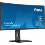 Curved pc screen - IIYAMA XCB3494WQSN -B5 - 34 UWQHD - VA DAL - 0.4 ms - 120Hz - HDMI / DISPLAYPORT / USB / KVM / DOCKING USB -C -