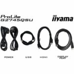 PC Monitor - IIYAMA - G2745QSU-B2 - 27 QHD - IPS - 100Hz - 1ms - HDMI/DP/USB HUB - Speakers - Black - Image 3