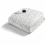 Heated Mattress Topper - Imetec - 1 Place Adapto, 150x80cm - 6 Temperatures - 100% Cotton Rapid Heating - Constant Temperature