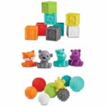 INFANTINO Senso Set of 8 soft balls, 8 sensory cubes and 4 animal sprinklers - Image 3