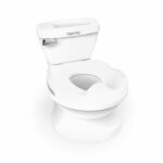 INGENUITY Mini Children's Toilet with Toilet Reducer Included, Musical Flush and Integrated Wipe Storage White