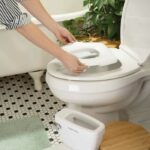 INGENUITY Mini Children's Toilet with Toilet Reducer Included, Musical Flush and Integrated Wipe Storage White - Image 6