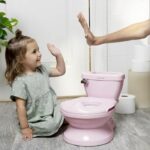 INGENUITY Mini Toilet for Girls with Child Toilet Reducer Included, Musical Flush - Image 6