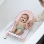 INGENUITY Foldable Baby Girl Bath Seat Pink - Image 2