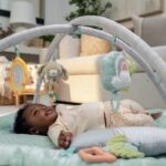 INGENUITY Calm Spring Extra Soft Baby Play Mat with 6 Detachable Sensory Toys - Image 4