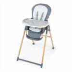 INGENUITY 7-in-1 High Chair from Birth to 5 Years Proper Positioner - Chambray - Baby Bouncer, Booster Seat, Seat