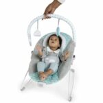 Ity Deckchair Bouncity Bounce, soothing vibrations, play arch with 2 toys, removable and machine washable - Goji - Image 4