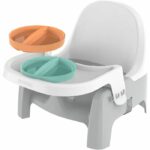 INGENUITY - Twist & Dine Plate - Booster Seat - Children from 6 months to 3 years - Orange and blue