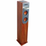 INOVALLEY HP34-CD-WOOD CD Player Tour - Bluetooth - 100 W - USB - Wood and Gray – Bild 3