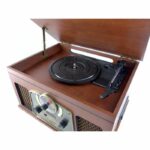 INOVALLEY RETRO10E-BTH-N - Retro Hi-Fi system - Bluetooth connectivity, USB, Vinyls, CD, K7 audio, FM Radio, Aux-In - Aged wood - Image 3