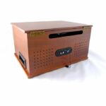 INOVALLEY RETRO10E-BTH-N - Retro Hi-Fi system - Bluetooth connectivity, USB, Vinyls, CD, K7 audio, FM Radio, Aux-In - Aged wood - Image 5
