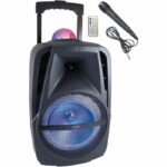 INOVALLEY KA116BOWL - 450W Bluetooth light speaker - Karaoke function - Multicolored LED kaleidoscope ball - USB port