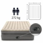 Inflatable mattress - INTEX - Prime Comfort - 2 people - 152 x 203 x 51 cm - Grey - Image 2