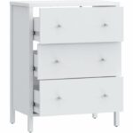 Vanity unit - White - 3 drawers - L64 x D40 x H83 cm - IPSARION - Image 5