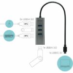 I-TEC USB Hub - USB Type C - External - 4 Total USB Port (s) - 4 USB 3.0 Port (s) - Linux, PC, Mac - Image 3