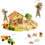My wooden farm - Construction game - JEUJURA - 145 pieces