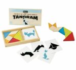 JEUJURA Wooden Tangram Set - Wooden Box