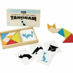 JEUJURA Wooden Tangram Set - Wooden Box
