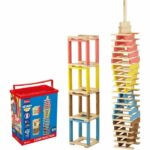 Técap Multicolor - Balancing and construction game - JEUJURA - 200 pieces
