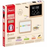 Wooden school slate - JEUJURA - Double-sided magnetic: chalk and erasable felt-tip pen - Image 3