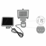 GALIX Very illuminating solar spotlight with presence detector - 80 LEDs - Black – Bild 2