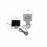 GALIX Very illuminating solar spotlight with presence detector - 80 LEDs - Black – Bild 3