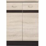 Junona Cooking Low Cabinet 60 Cm - 2 doors - Worktop - Chene Sonoma - Image 2
