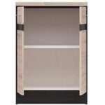 Junona Cooking Low Cabinet 60 Cm - 2 doors - Worktop - Chene Sonoma - Image 3