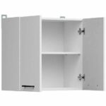 Junona High furniture 60 cm - 2 doors - shiny white - Image 3