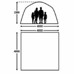 Inflatable shelter - KAMPA - AIR Shleter 400 - 4 x 4 m - Grey and black - Image 2