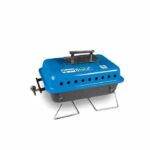 Gas barbecue and lava rocks – KAMPA – Bruce – blue and gray