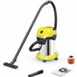 Karcher WD 3 S V -19/4/20 pushing vacuum cleaner - stainless steel tank 19 L - 1000W (blower function)