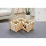 Shelter for small rodents - Kerbl - 3-chamber model - Beige - Removable roof - Easy assembly - Image 3