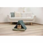 Cat bed - KERBL - ANNE - 45 x 40 x 34 cm - Green - Image 4