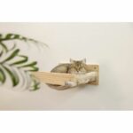 Wall-mounted cat hammock - KERBL - TIMBER - 38 x 33.5 x 16 cm - Solid wood - Plush fabric - Image 3