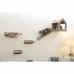 Cat climbing wall - KERBL - MONTE BALDO - 6 pieces - Grey - Large niche - Image 6