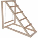 KERBL Chicken climbing tower - 85 x 55 x 76 cm - With swing - Robust ladder