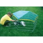 KERBL Galvanized outdoor enclosure with gate for rodents - Image 2